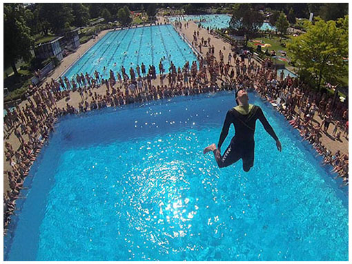 10m Sprungturm Schwimmbad Trostberg